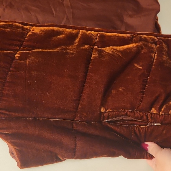NWT Loft velour vest burnt orange - Picture 5 of 8